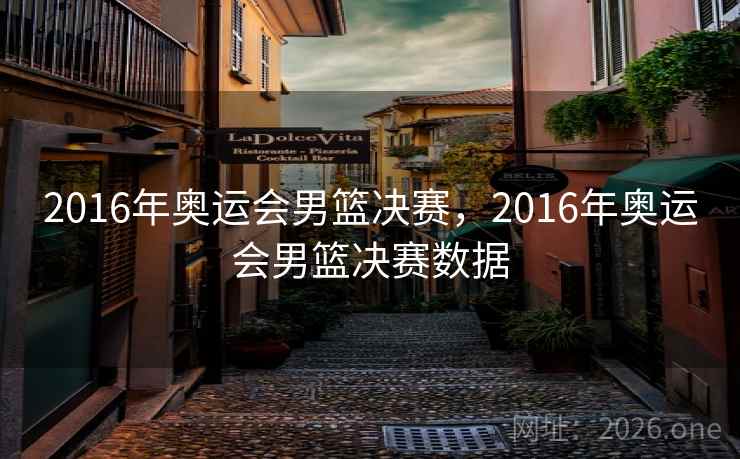 2016年奥运会男篮决赛,2016年奥运会男篮决赛数据
